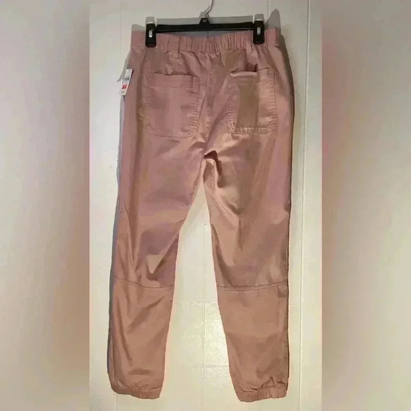 NWT GAP Mid Rise Girlfriend Joggers Chalk Pink 100% Cotton Size 8 - Picture 5 of 8
